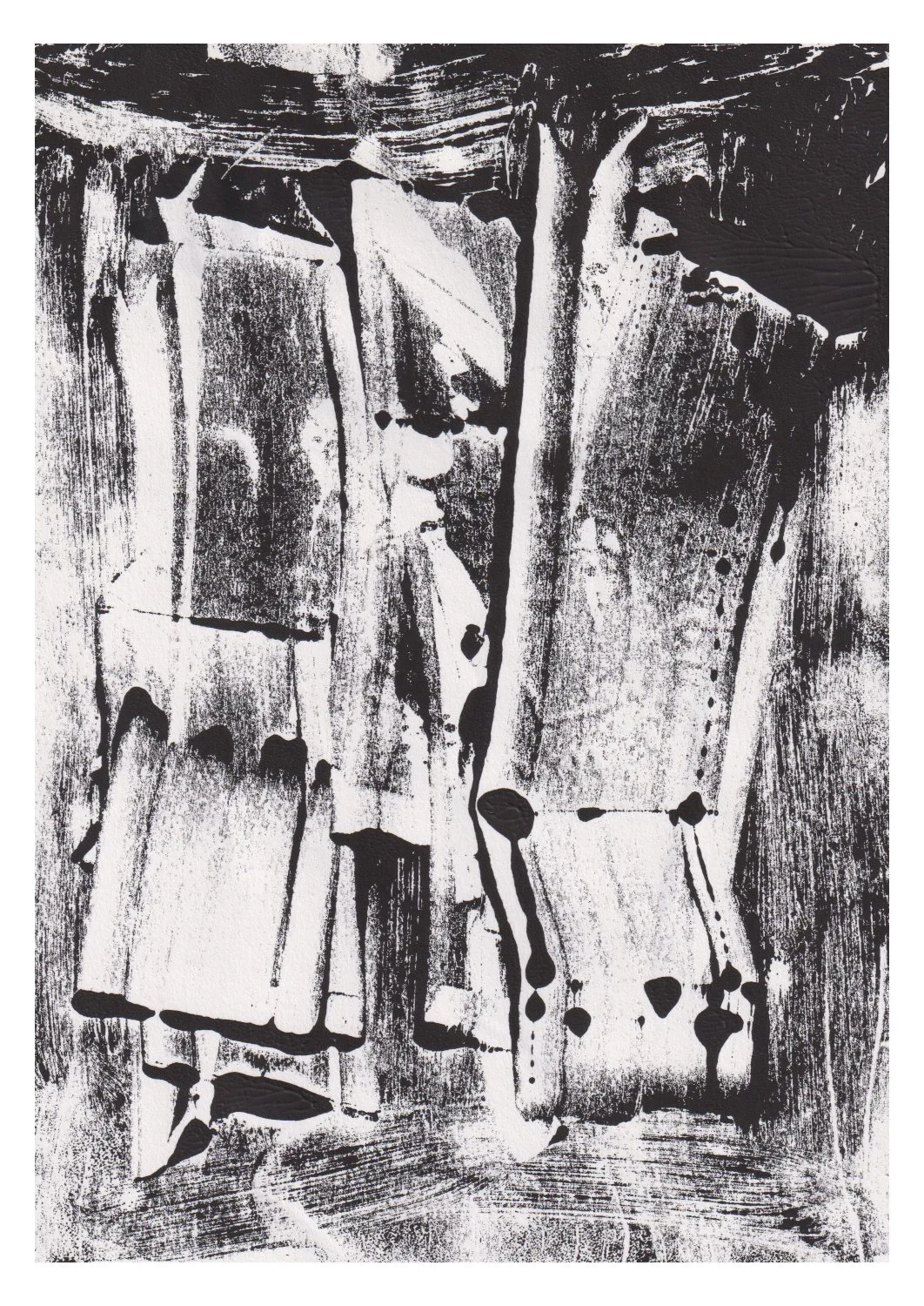Black and white print by Ed Buscemi