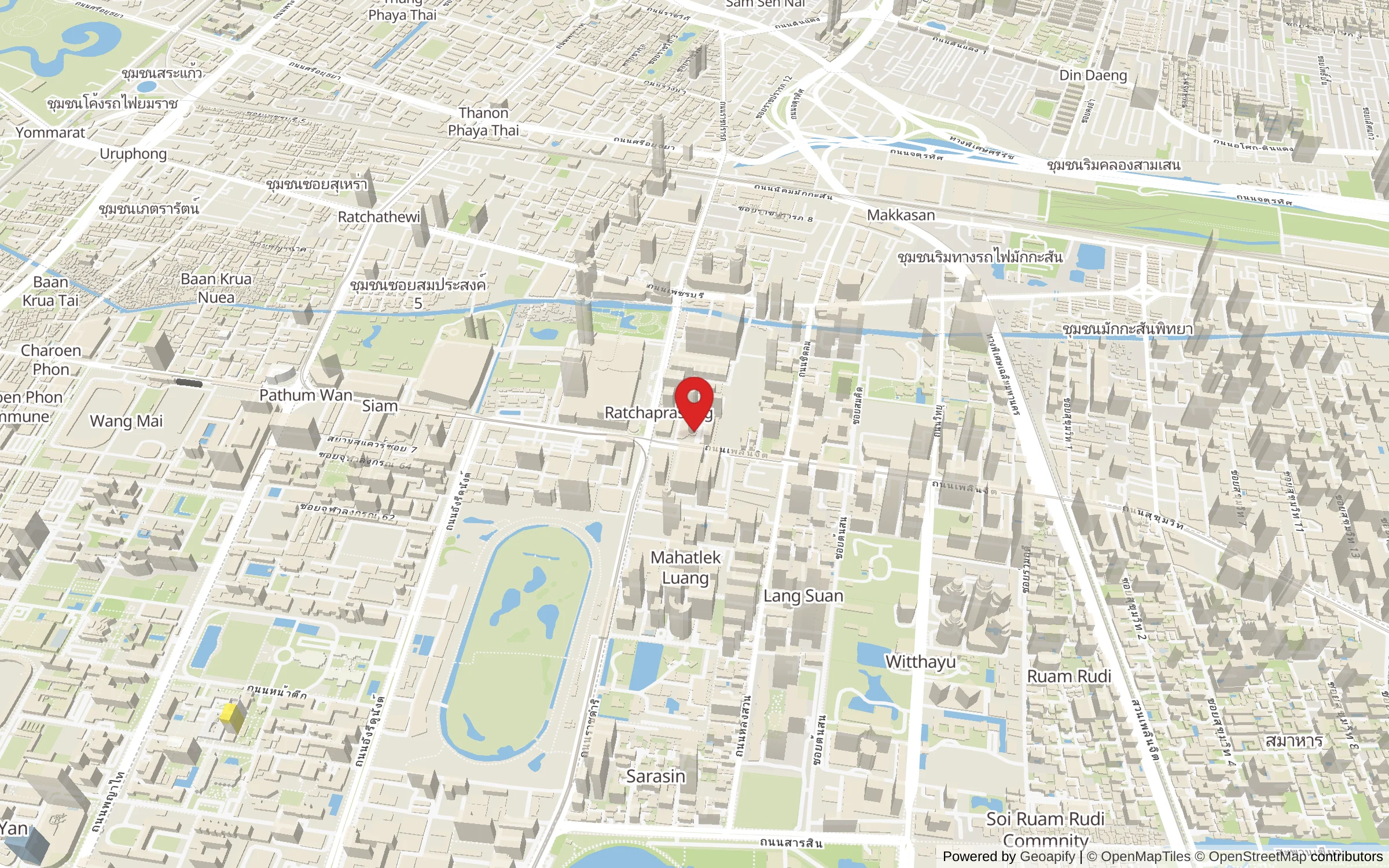 Map showing 973, Phloen Chit Road, Pathum Wan District, 10330, Thailand