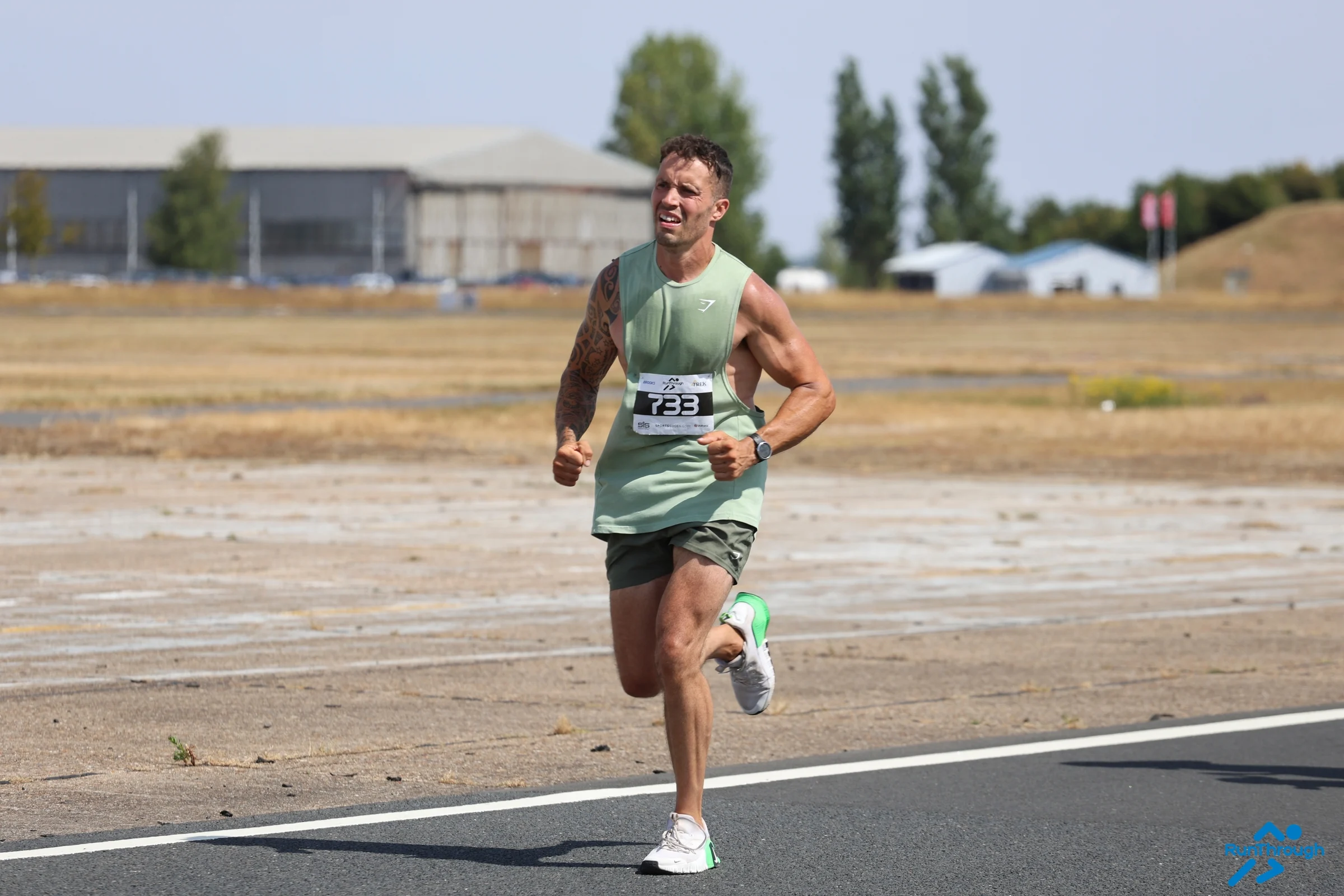 Ash Cox competing in a road race