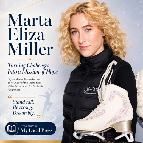 Marta Eliza Miller in artwork for her personal story