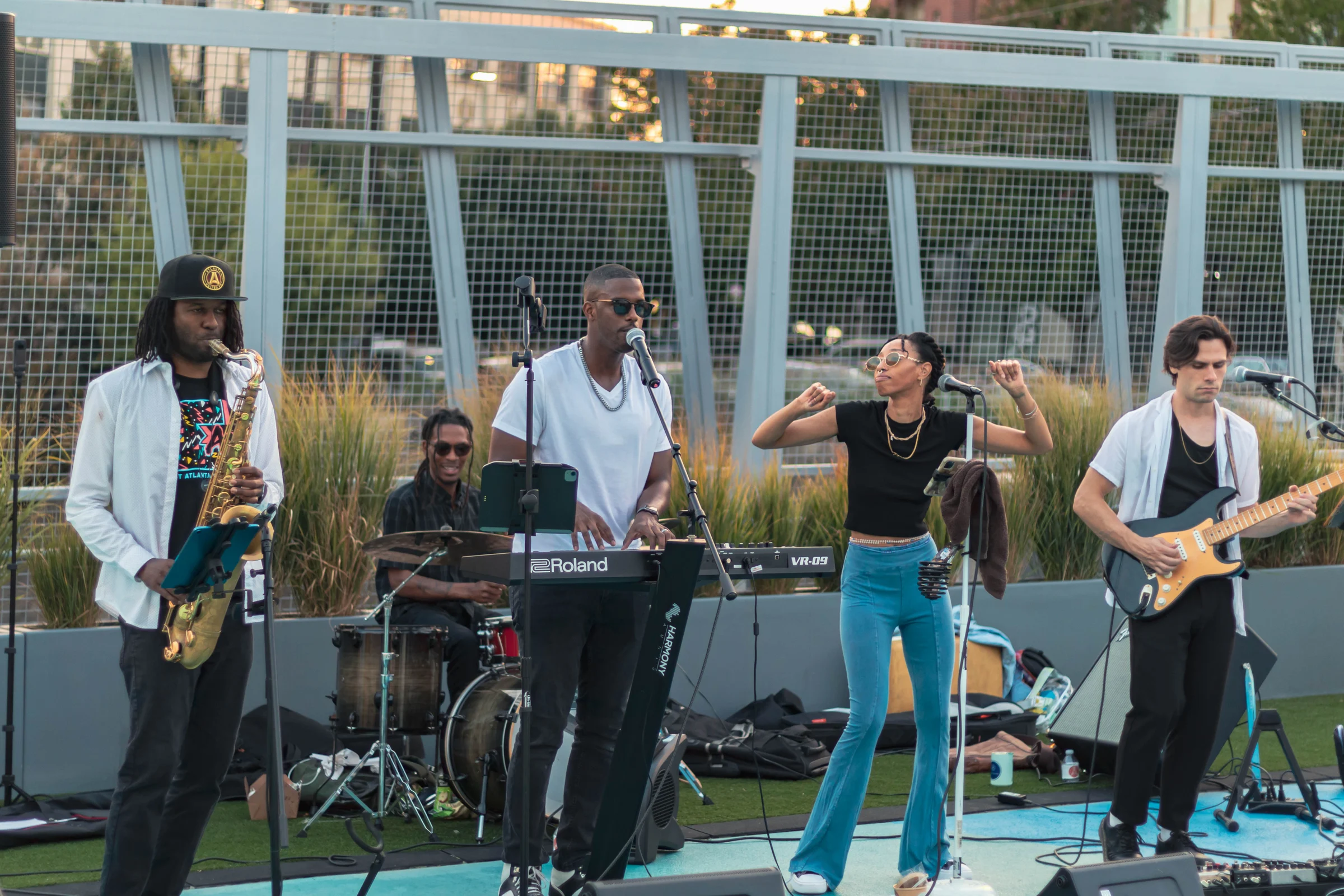 The Chops Experience performing outdoors