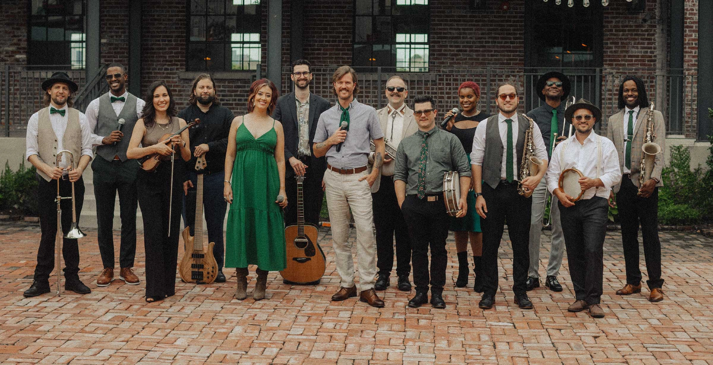 Emerald Empire Band members standing together