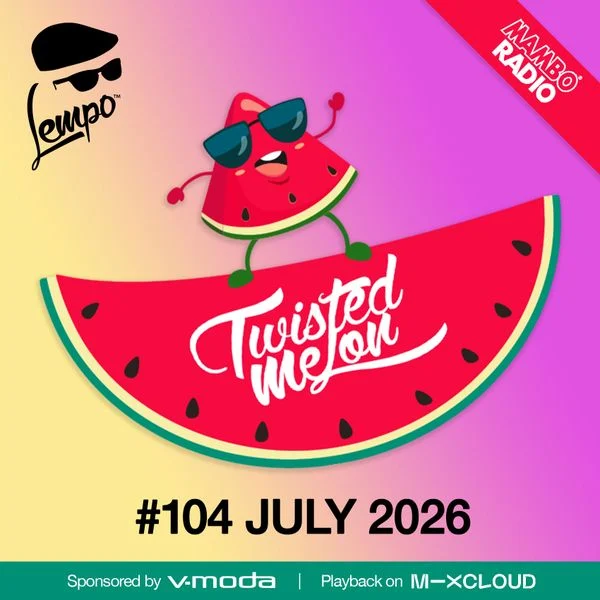 Twisted Melon #104 artwork: a watermelon slice in sunglasses