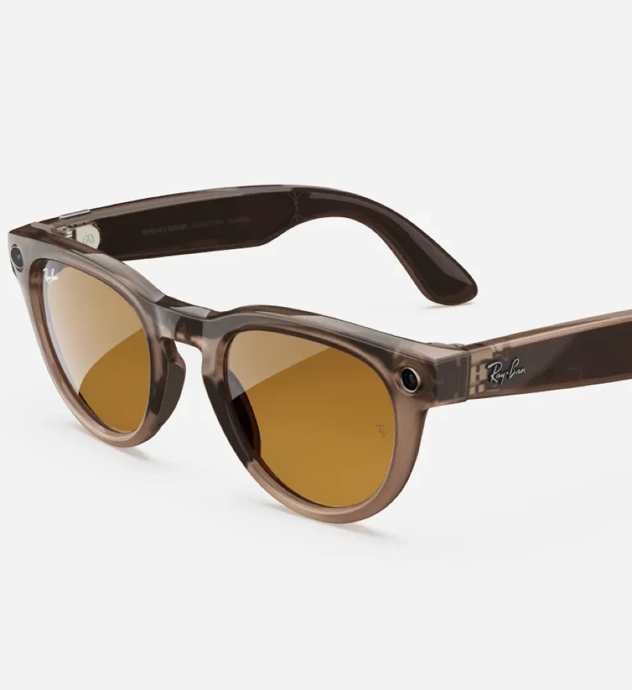 Ray-Ban Meta Headliner in transparent brown