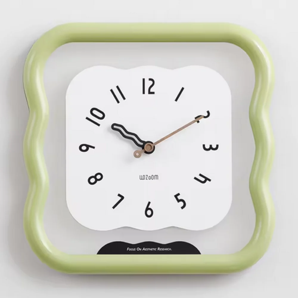 Green Irregular Wall Clock