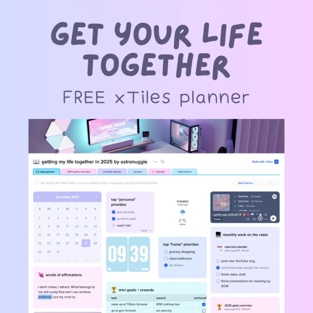 Download my xTiles template for free!