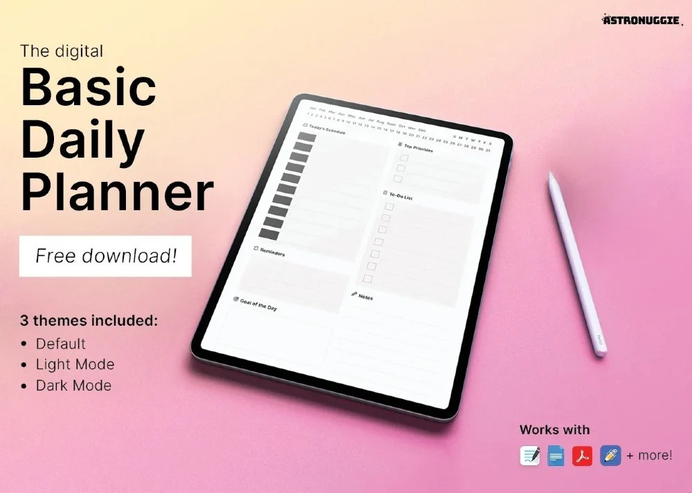 FREE Digital Daily Planner
