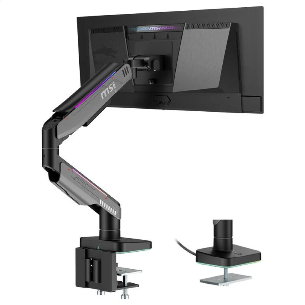 MSI MPG MT201R - Premium RGB Single Monitor Arm (17-49")