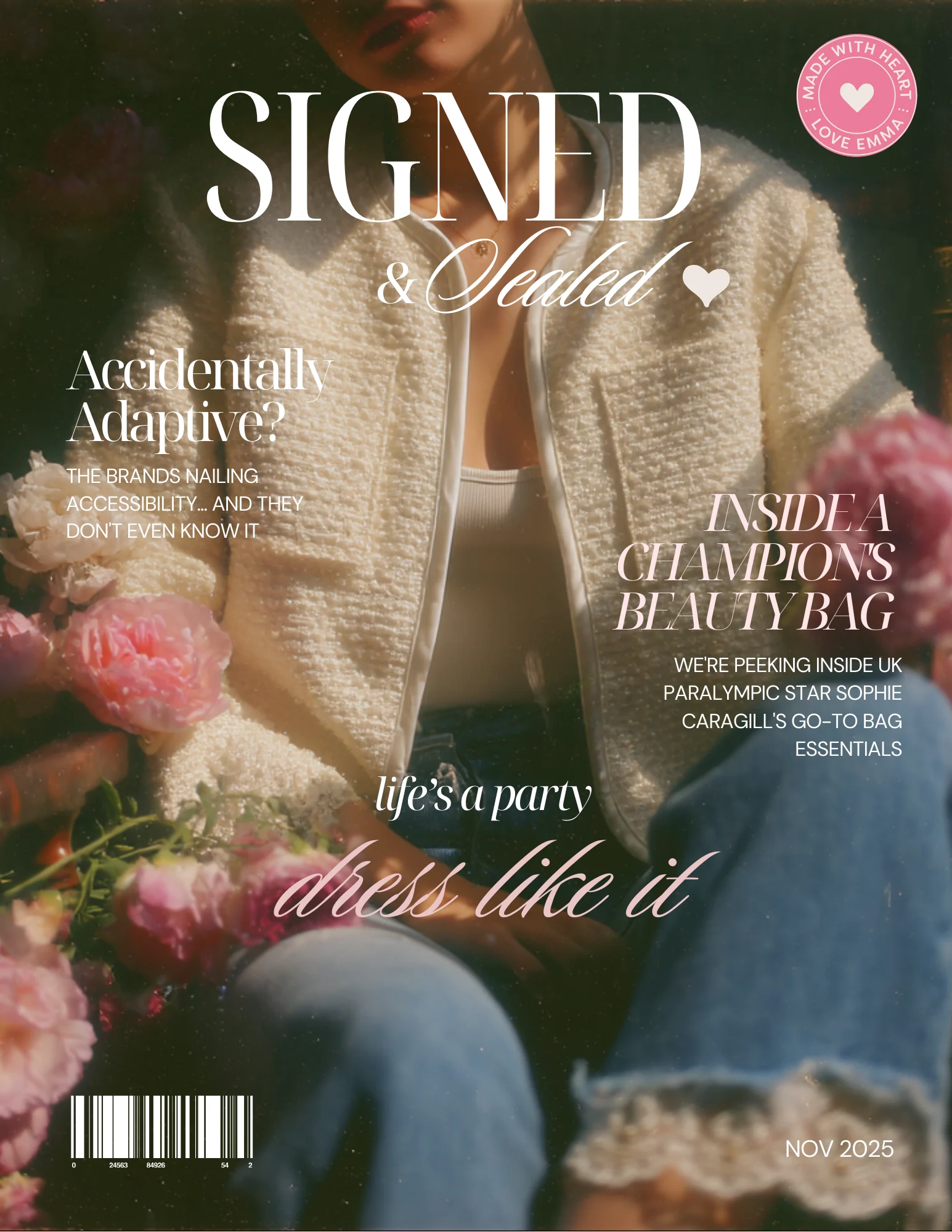 Signed & Sealed community magazine cover from Love, Emma