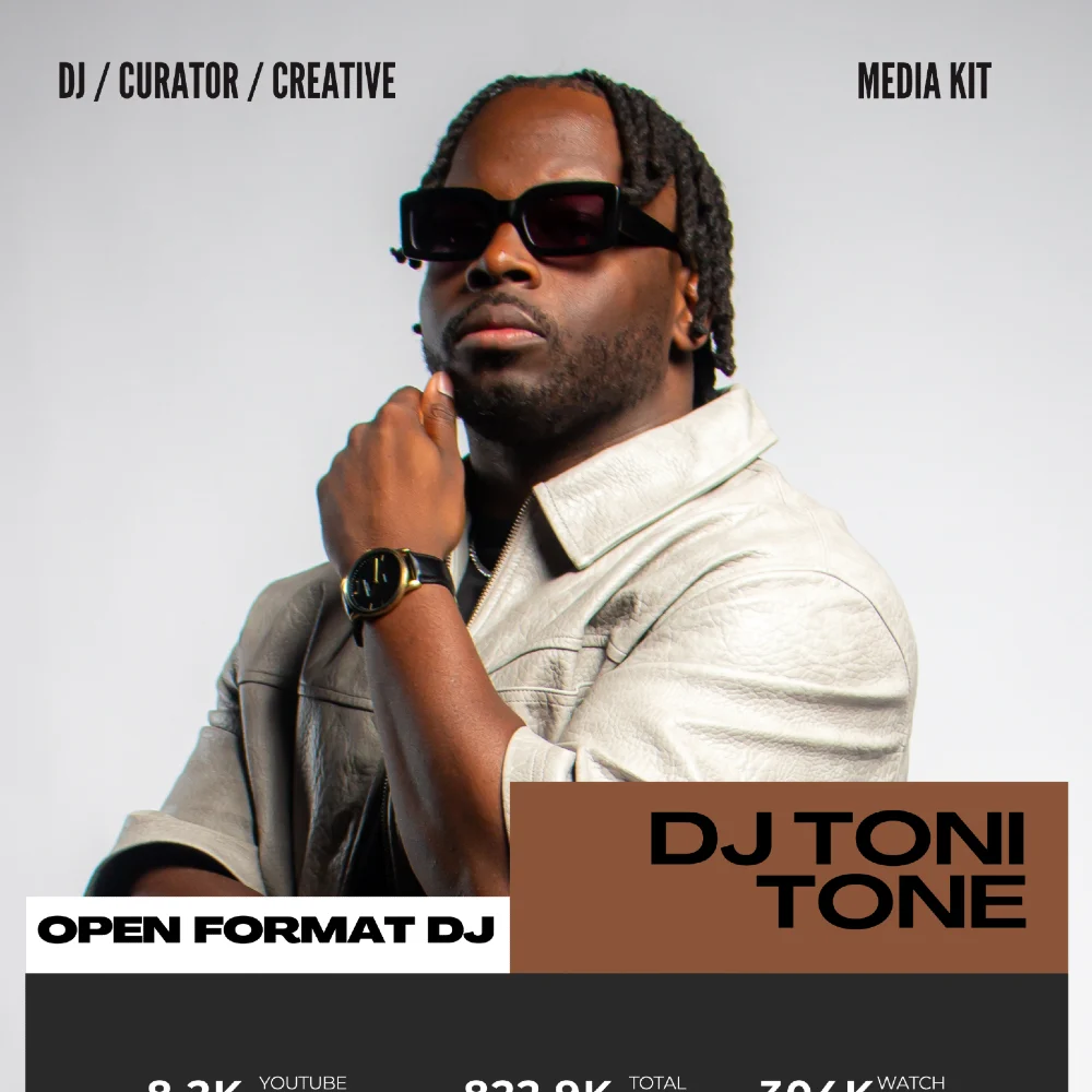 DJ Toni Tone official media kit cover