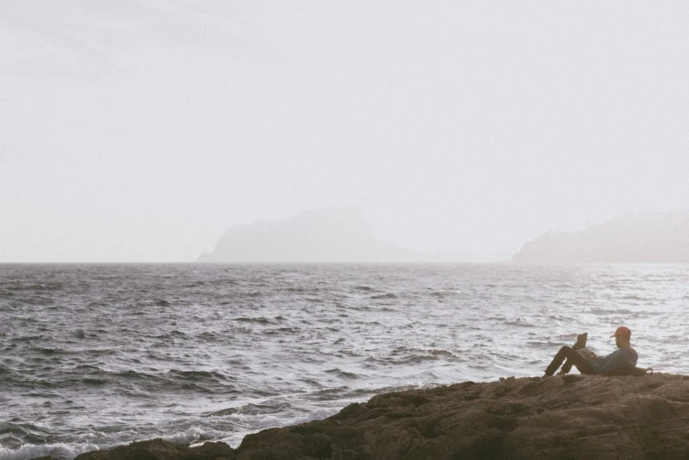Quiet outdoor portrait by the water
