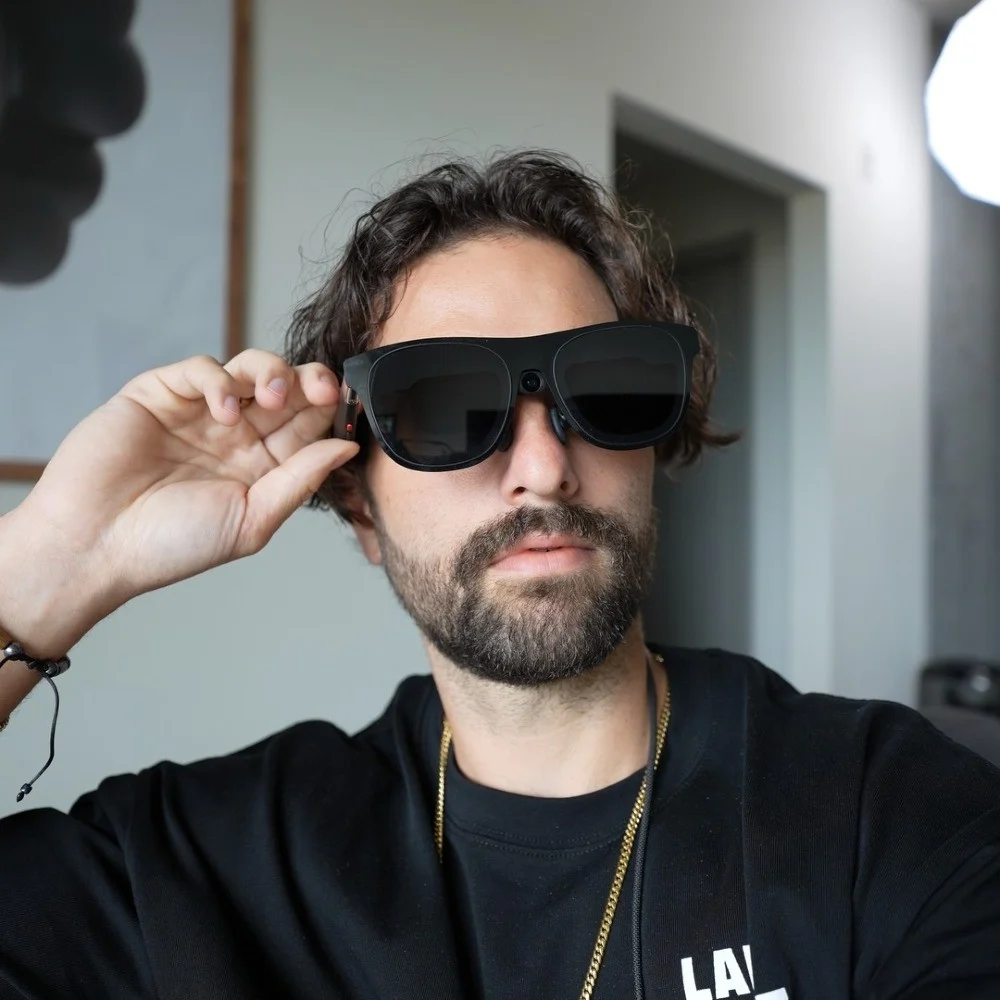 Spencer Ryan wearing XREAL One Pro glasses