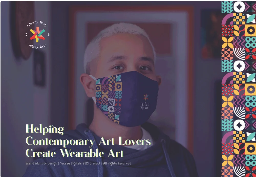 Colourful Adire by Teeny brand presentation