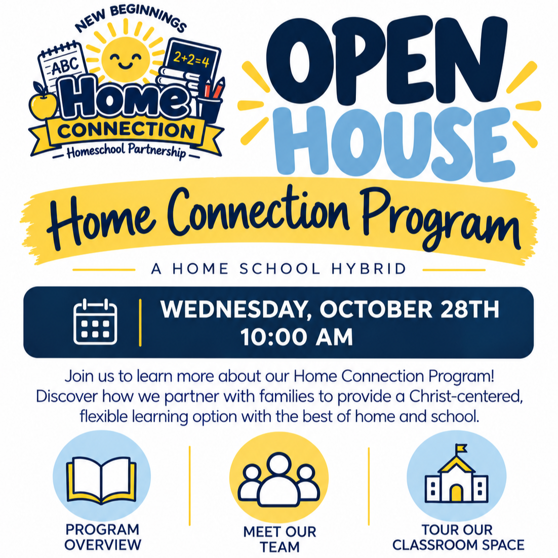 Home Connection Open House · Wed, Oct 28