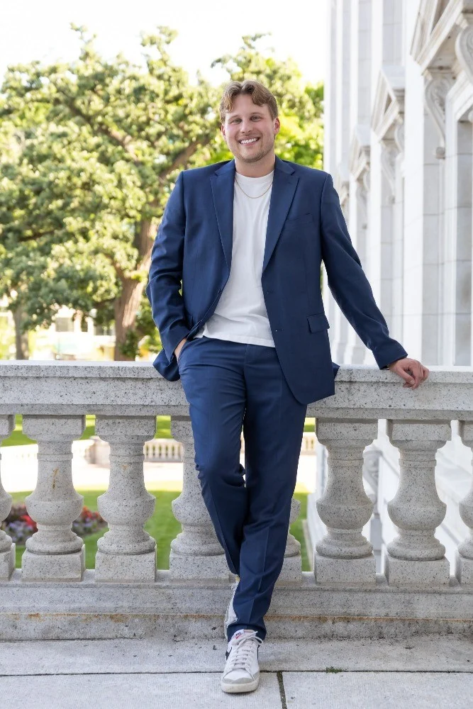 Josh Brost standing outside in Madison, Wisconsin
