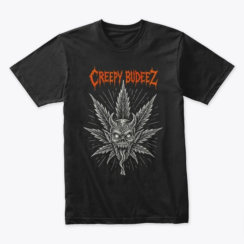 Creepy Budeez Weed Demon shirt product mockup