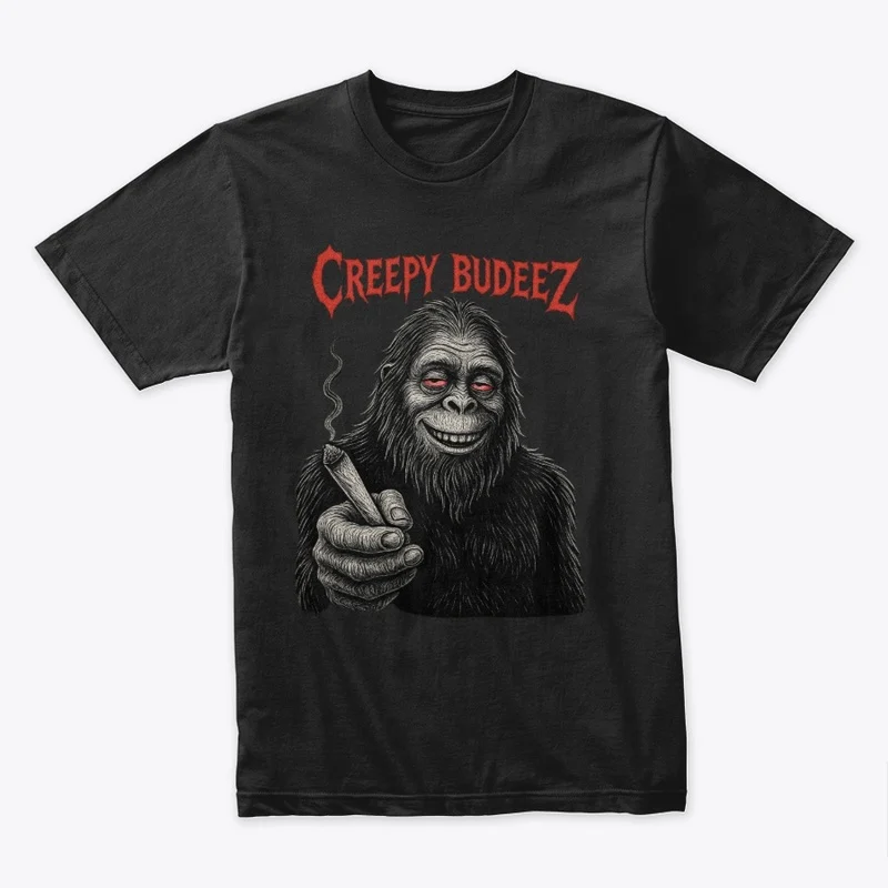 Creepy Budeez Sasquatched shirt product mockup