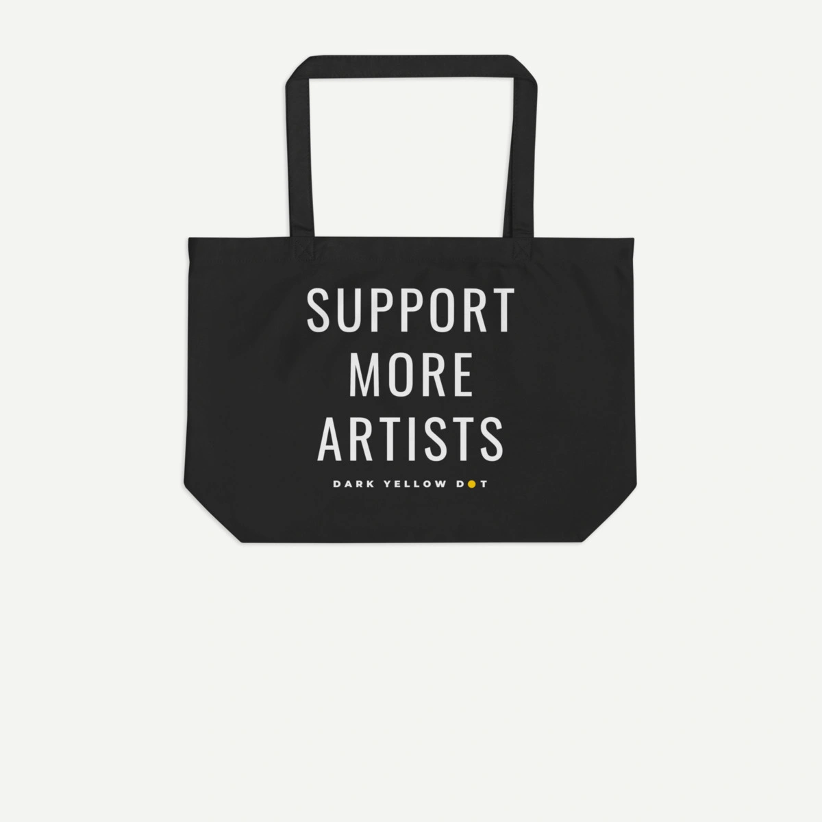Black Support More Artists tote bag
