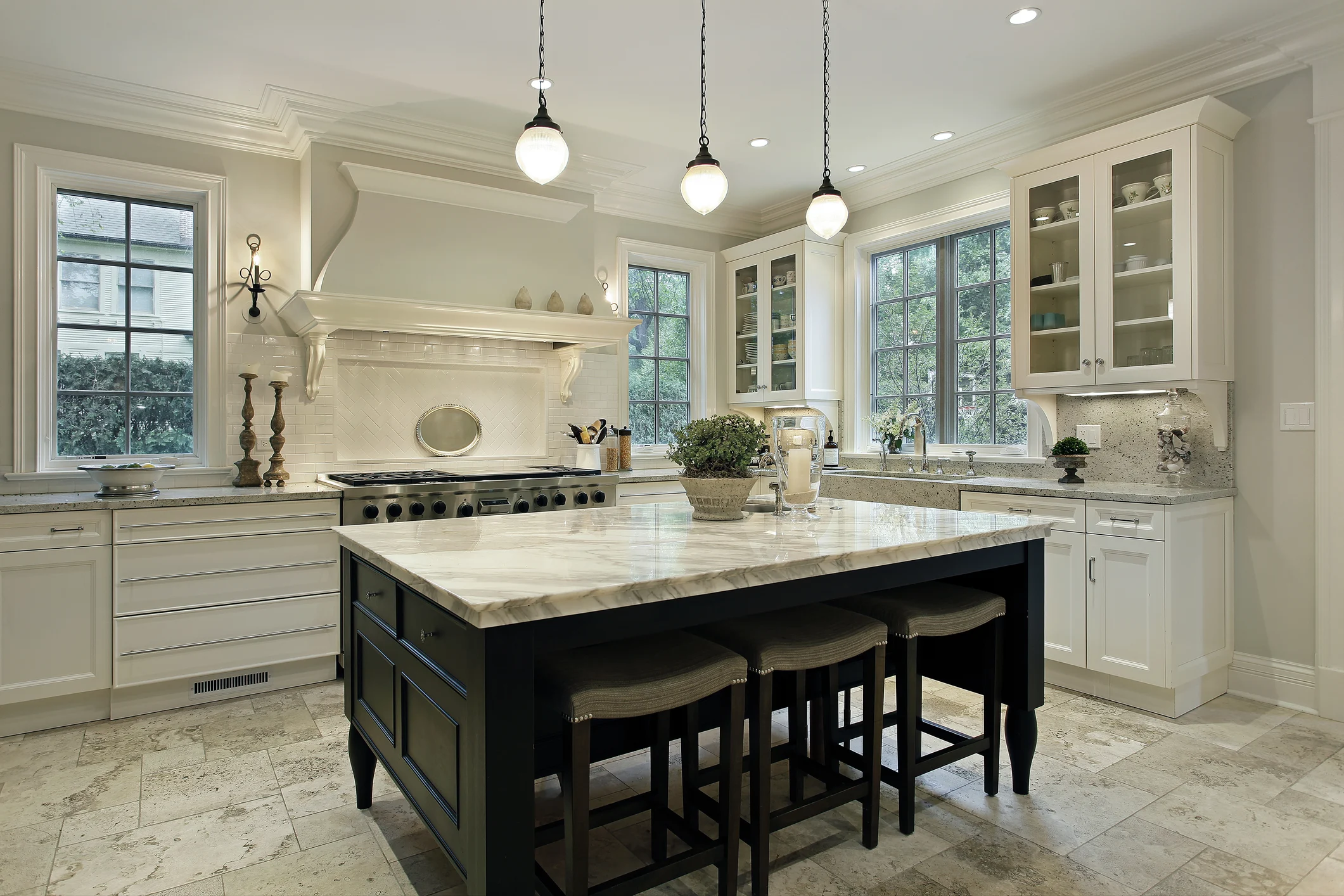 A finished dining space in a North Carolina home