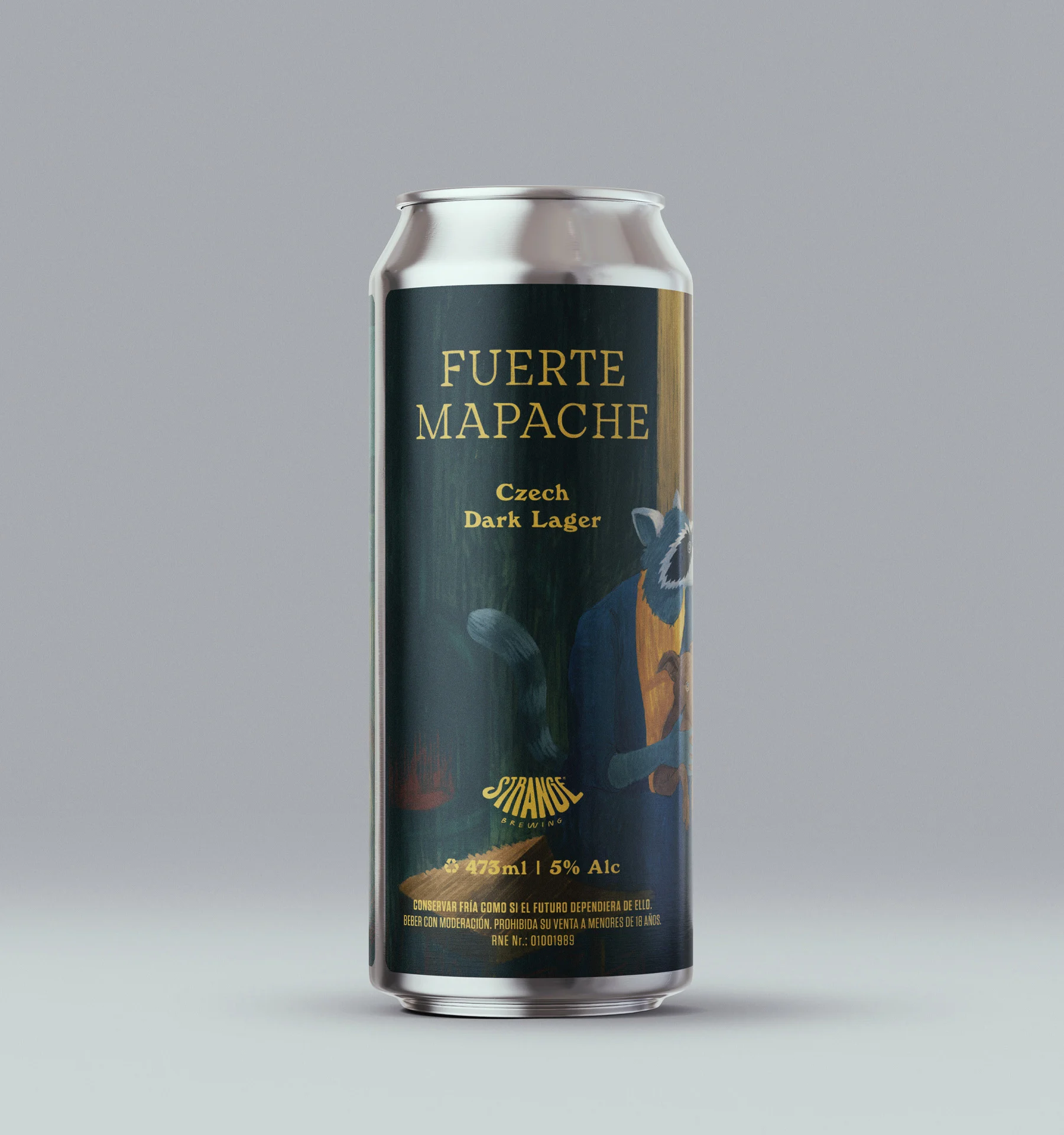 Lata de Fuerte Mapache de Strange Brewing