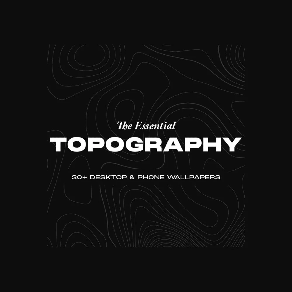 Topography digital wallpaper or icon pack