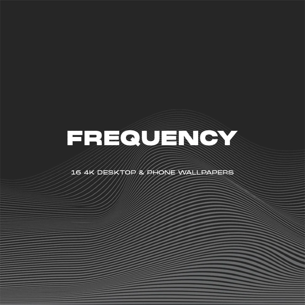 Frequency digital wallpaper or icon pack